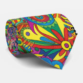 カラフルなポップアートのタイ ネクタイ (ロール)