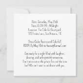 カラフルなポップアートの楽しいフェスティバル フィエスタ ピニャータ 招待状 (裏面)