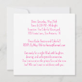 カラフルなポップアートの楽しいフェスティバル フィエスタ ピニャータ 招待状 (裏面)