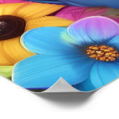 カラフルなポニーの馬の子供用壁ポスター ポスター (角)