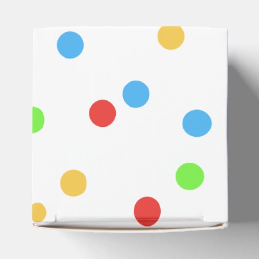 カラフルなマウスの子供の誕生日のパーティー フェイバーボックス (上部)