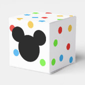 カラフルなマウスの子供の誕生日のパーティー フェイバーボックス (裏面サイド)