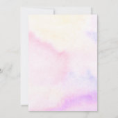 カラフルなマカロンにインスパイアされたシャワー招待状 招待状 (裏面)