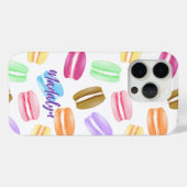 カラフルなマカロンのパターン Case-Mate iPhoneケース (裏面 (横))