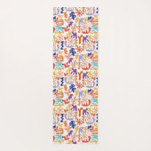 カラフルなマティス柄 抽象的な植物の形 ヨガマット (裏面)