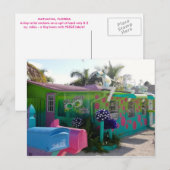 カラフルなマトラチャ、パインアイランド、フロリダ ポストカード (正面/裏面)