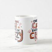 カラフルなマンダラ花アート コーヒーマグカップ (中央)