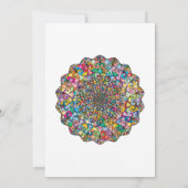 カラフルなマンダラ ディワリーナイトの招待状 招待状 (裏面)