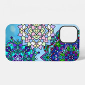 カラフルなマンダラ iPhoneケース (裏面横)