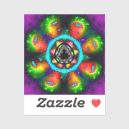 カラフルなマンデルブロートフラクタル シール