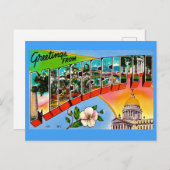 カラフルなミシシッピからの挨 ポストカード (正面/裏面)