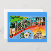 カラフルなミシシッピーの挨拶 ポストカード (正面/裏面)