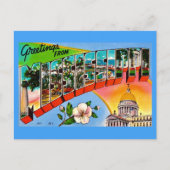 カラフルなミシシッピーの挨拶 ポストカード (正面)