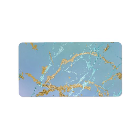 カラフルなミックスカラーの抽象的な水彩画プリント ラベル (正面)