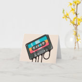 カラフルなミュージックカセット カード (黄色い花)