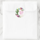 カラフルなメキシカンタコの愛の感謝ステッカー ラウンドシール (バッグ)