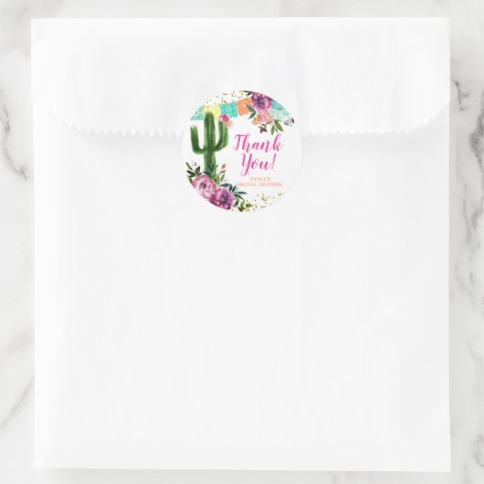 カラフルなメキシカンタコの愛の感謝ステッカー ラウンドシール (バッグ)