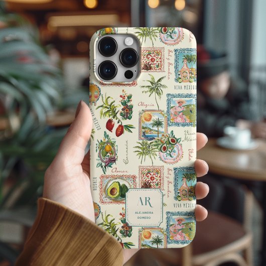 カラフルなメキシカントラベルプリントモノグラム Case-Mate iPhoneケース