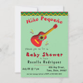 カラフルなメキシカンフィエスタの男の子ベイビーシャワー招待状 招待状 (正面)