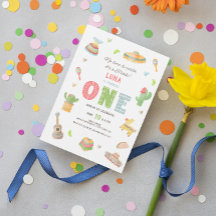 カラフルなメキシコのフィエスタ ファースト バースデー