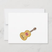 カラフルなメキシコフェスタの子供の誕生日のパーティー 招待状 (裏面)