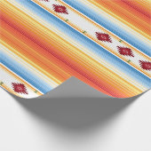 カラフルなメキシコ敷物の包装紙 ラッピングペーパー (角)