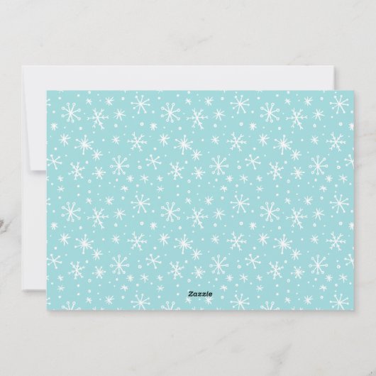 カラフルなメリーすべて2つの写真のクリスマス シーズンカード (裏面)