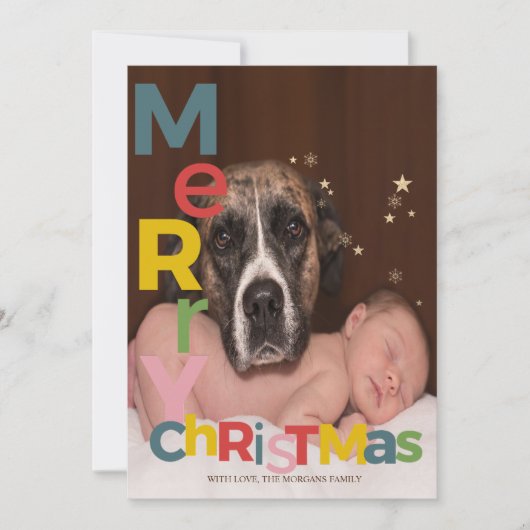 カラフルなメリークリスマスフォト (正面)