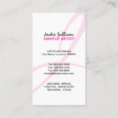 カラフルなメーキャップアーティスト 名刺 (裏面)