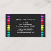 カラフルなメーキャップアーティスト 名刺 (裏面)