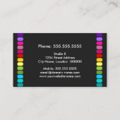 カラフルなメーキャップアーティスト 名刺 (裏面)