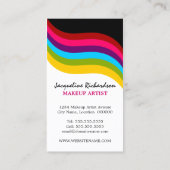 カラフルなメーキャップアーティスト 名刺 (裏面)