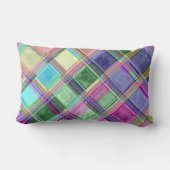 カラフルなモザイク芸術の枕 ランバークッション (裏面)