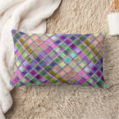 カラフルなモザイク芸術の枕 ランバークッション (ブランケット)