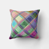 カラフルなモザイク・ガラスの芸術の枕 クッション (裏面)