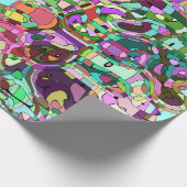 カラフルなモザイク ラッピングペーパー (角)