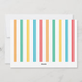 カラフルなモダンなMERRYクリスマスホリデー写真カード シーズンカード (裏面)