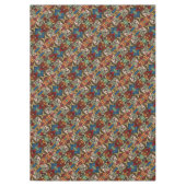 カラフルなモダンの抽象芸術パターン テーブルクロス (正面)