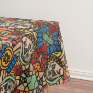 カラフルなモダンの抽象芸術パターン テーブルクロス