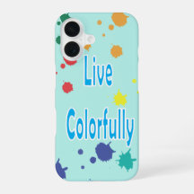 カラフルなモダンペイントスプラッター スマホケース