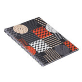 カラフルなモダン幾何学シームレスパターン ノートブック (右側)