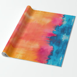 カラフルなモノグラム ギフト 季節の誕生日 ラッピングペーパー