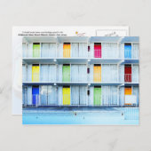 カラフルなモーテルのドア、ニュージャージー州ワイルドウッド ポストカード (正面/裏面)