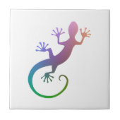 カラフルなヤモリ タイル (正面)