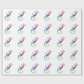 カラフルなヤモリ ラッピングペーパー (フラット)