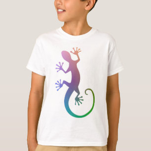 カラフルなヤモリ Tシャツ