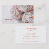 カラフルなヤーンの写真のカスタマイズ可能な名刺 名刺 (正面/裏面)