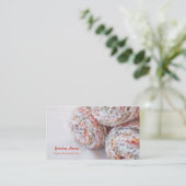 カラフルなヤーンの写真のカスタマイズ可能な名刺 名刺 (スタンド正面)