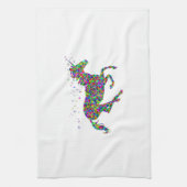 カラフルなユニコーン キッチンタオル (縦)