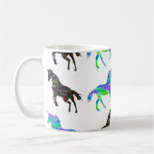 カラフルなユニコーン コーヒーマグカップ (左)